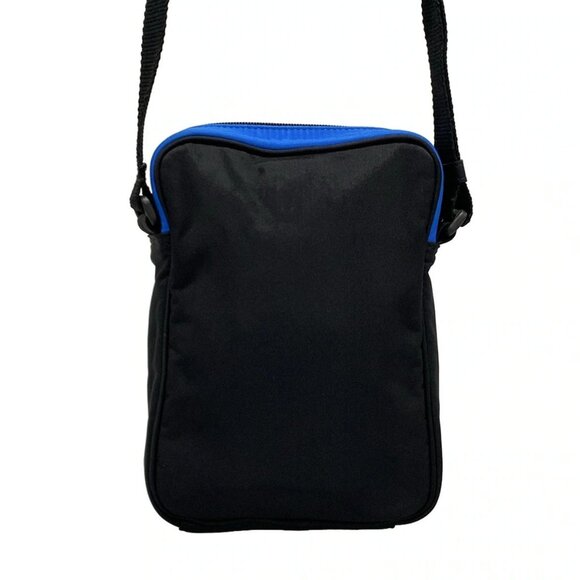 Auth BALENCIAGA Small Messenger Bag 725437 Black Blue White Nylon Shoulder Bag - Picture 2 of 16